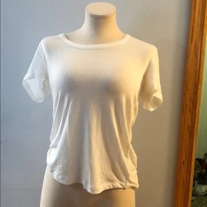 White short sleeve top